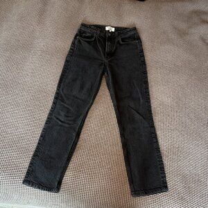 Reformation Black High-waisted Jeans, Size 29